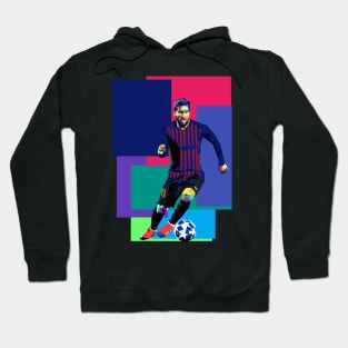 Lionel messi in wpap pop art design Hoodie